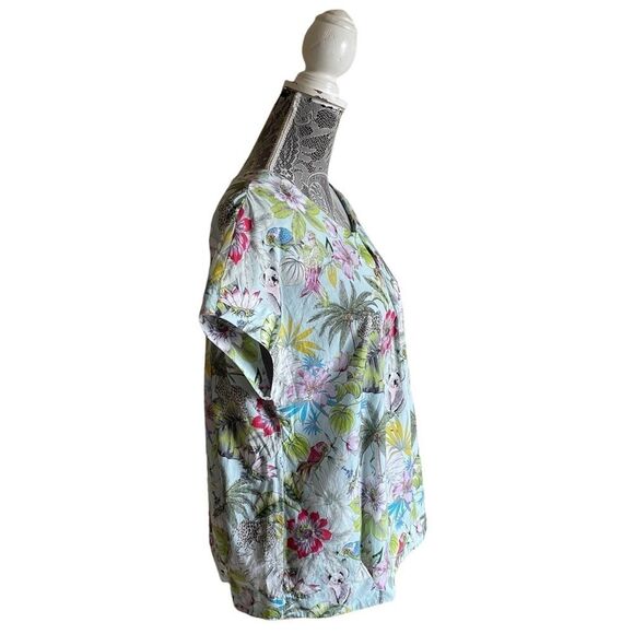 Vilagallo Jungle Print Blouse Size 42 - Picture 2 of 9